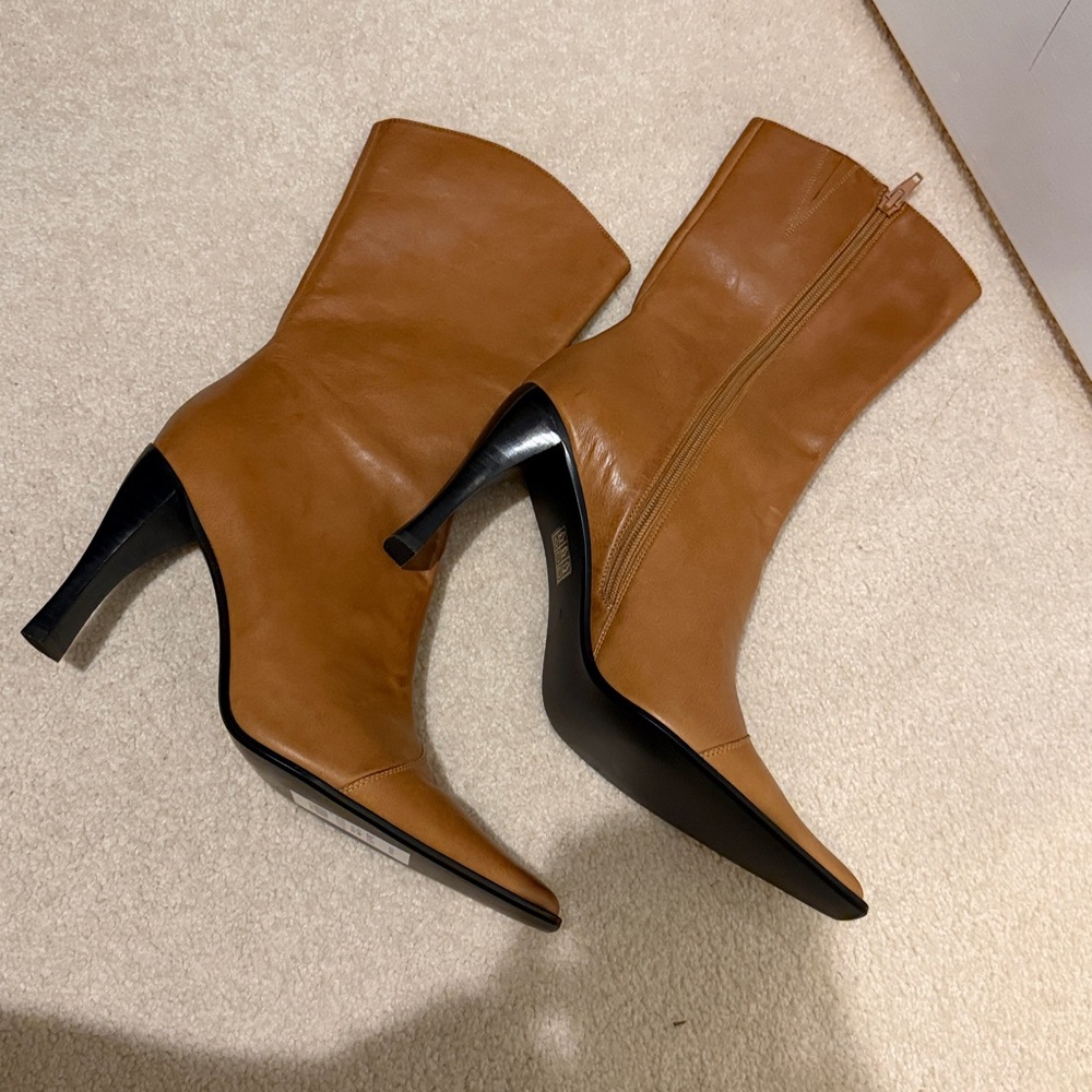Jeffrey Campbell Tan Heeled Boots - Picture 7 of 7